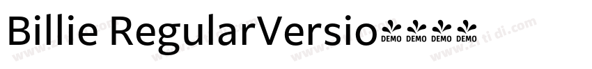 Billie RegularVersio字体转换